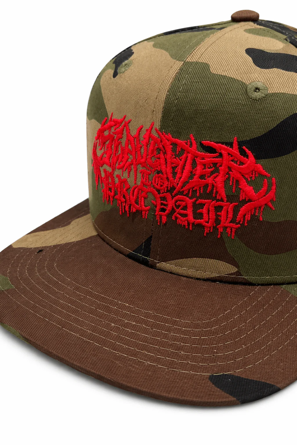 Slaughter to Prevail - Red Logo - Camo Snapback - Image 2